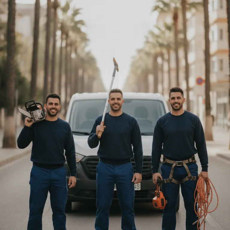 Tala de Árboles equipo en Puerta del Angel